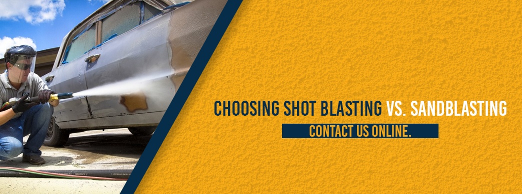 shot blasting process vs. sandblasting process - contact us online