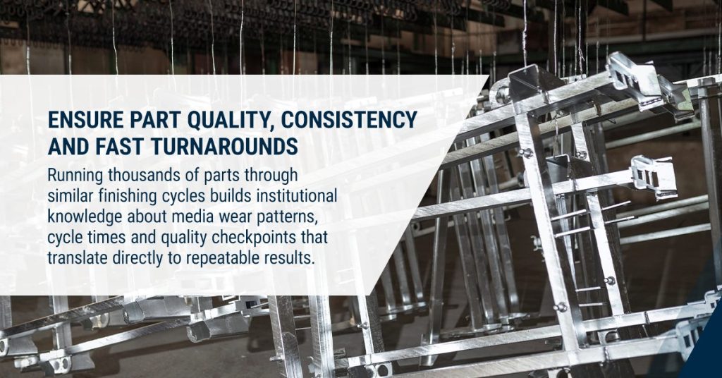 Ensure part quality, consistency and fast turnarounds